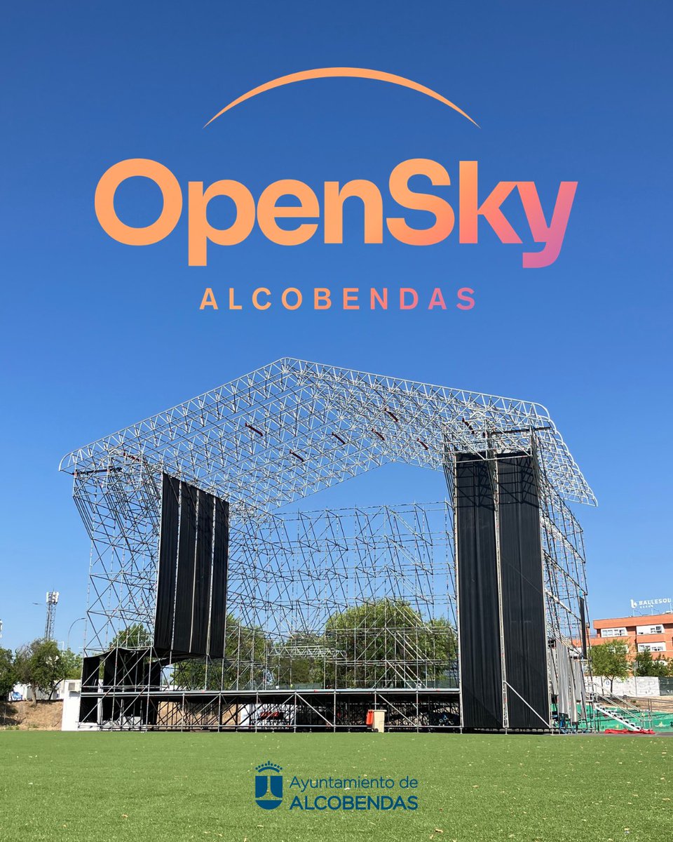 Alcobendas_ayto's tweet photo. 🎶✨ ¡OpenSky Alcobendas está cada vez más cerca y tú todavía puedes formar parte!

🎤 Del 3 al 5 de julio, el Parque de Andalucía se convertirá en el gran escenario del verano.

🎟️ Hazte ya con tus entradas en https://t.co/CRRaxZd9GN

#Alcobendas #OpenSky https://t.co/uAFuBTFi4l