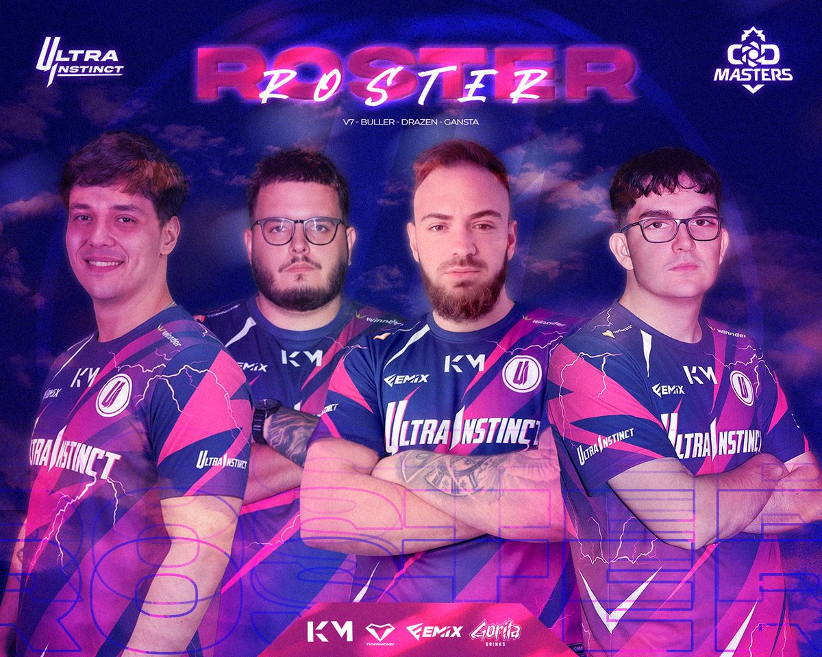 UltraInstinctes's tweet photo. ⚔️ 𝐍𝐔𝐄𝐒𝐓𝐑𝐎𝐒 𝐆𝐔𝐄𝐑𝐑𝐄𝐑𝐎𝐒 ⚔️
El equipo está preparado 👀
4 jugadores, un mismo objetivo: levantar el trofeo 🏆
Nos vemos este fin de semana en el #CODMaster de Madrid 💥
⚔️ @v7cod
⚔️ @ganstachii
⚔️ @akabuller_
⚔️ @_drazeng
#FeelUltra https://t.co/yGmt0GOXzt