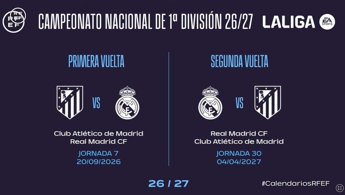 atletiuniverse's tweet photo. 💣🚨 BREAKING: MADRID DERBY DATES! https://t.co/DeczQZ01c3