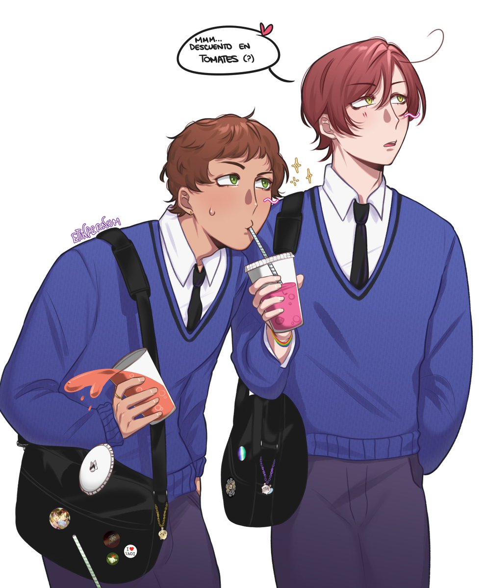 Etinfernumm's tweet photo. Day 2: Gakuen ✨

#spamano #spamanoweek #spamanoweek2026 https://t.co/Vi1iaqDP7s