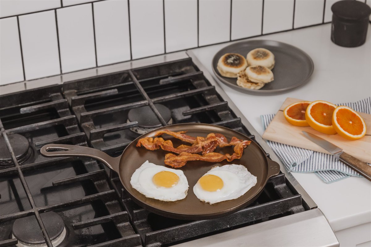 LancCastIron's tweet photo. Eggs sticking?

It's usually not your seasoning.

It's your heat.

Let your skillet preheat for 3–5 minutes before adding butter. Once the butter glides instead of pooling, you're ready. https://t.co/KV84HdwZdJ
