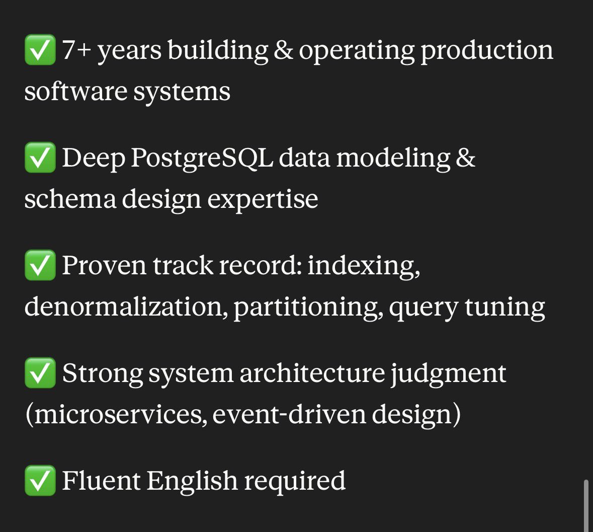 blondieluv13's tweet photo. Hola! RT xfa si conocen alguien
🚀 HIRING: Software Architect (Data-Focused)
🌎 Remote
🕐EST timezone
💰 USD Contract, $3K–8K/mo (based on level &amp; location)
Me escriben a yarguellod@gmail.com interesados y les envio el full job description https://t.co/GsAigkE36Q
