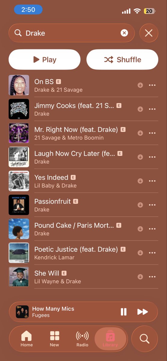 cocobutterqueso's tweet photo. @LeonardBanks718 I have Drake songs, but nothing off fucking Iceman nigga what 😭 and I’m literally listening to the Fugees as I’m typing this lmao https://t.co/JyBF1Xlwui