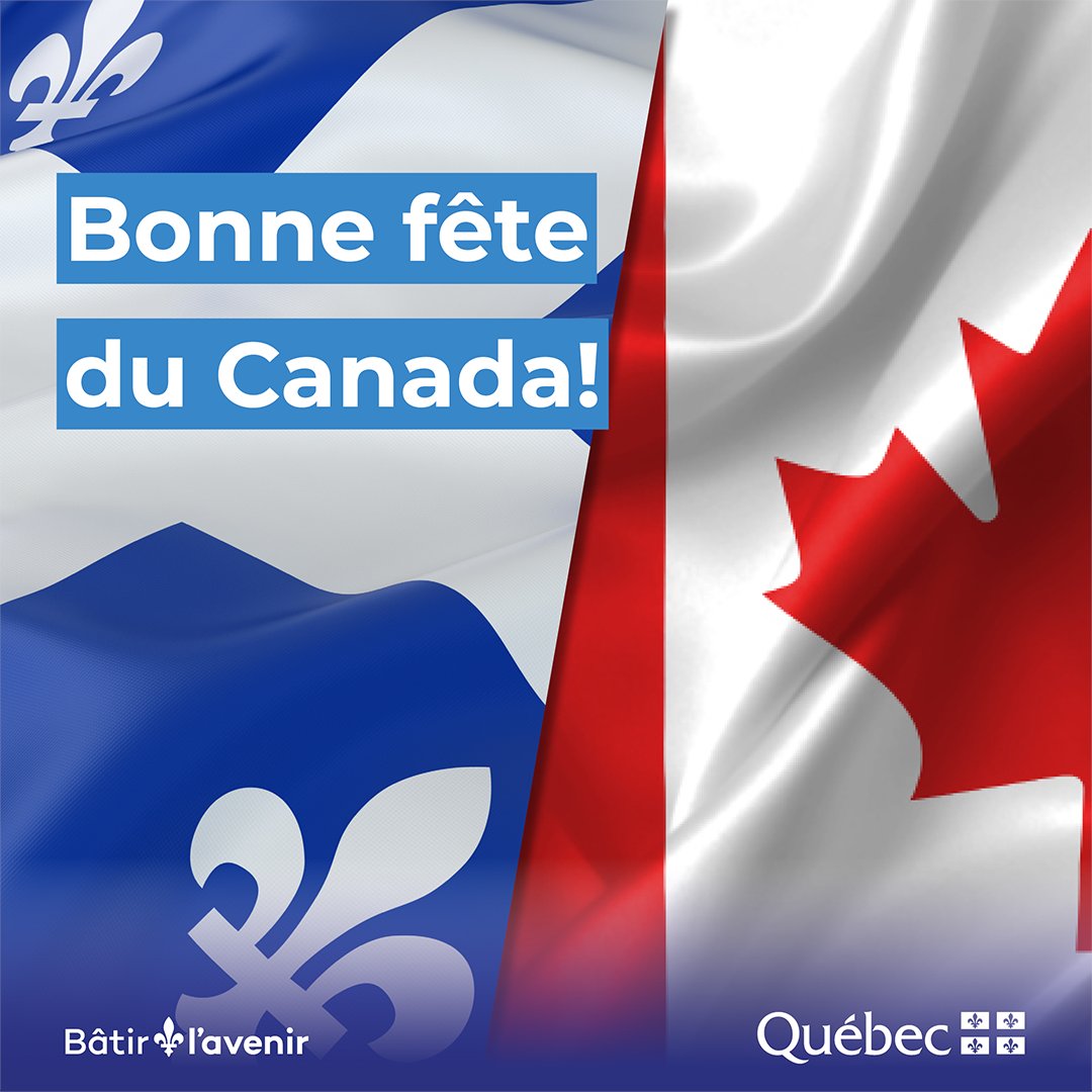 MRIF_Quebec's tweet photo. Bonne fête du Canada! 🇨🇦

Aujourd’hui, nous célébrons notre pays, ses communautés, sa diversité et les liens qui nous unissent d'un océan à l'autre. 🌎

Joyeuses célébrations à toutes les Canadiennes et à tous les Canadiens ici ou ailleurs dans le monde! 🎉 #CanadaDay https://t.co/eB3I75WkSD