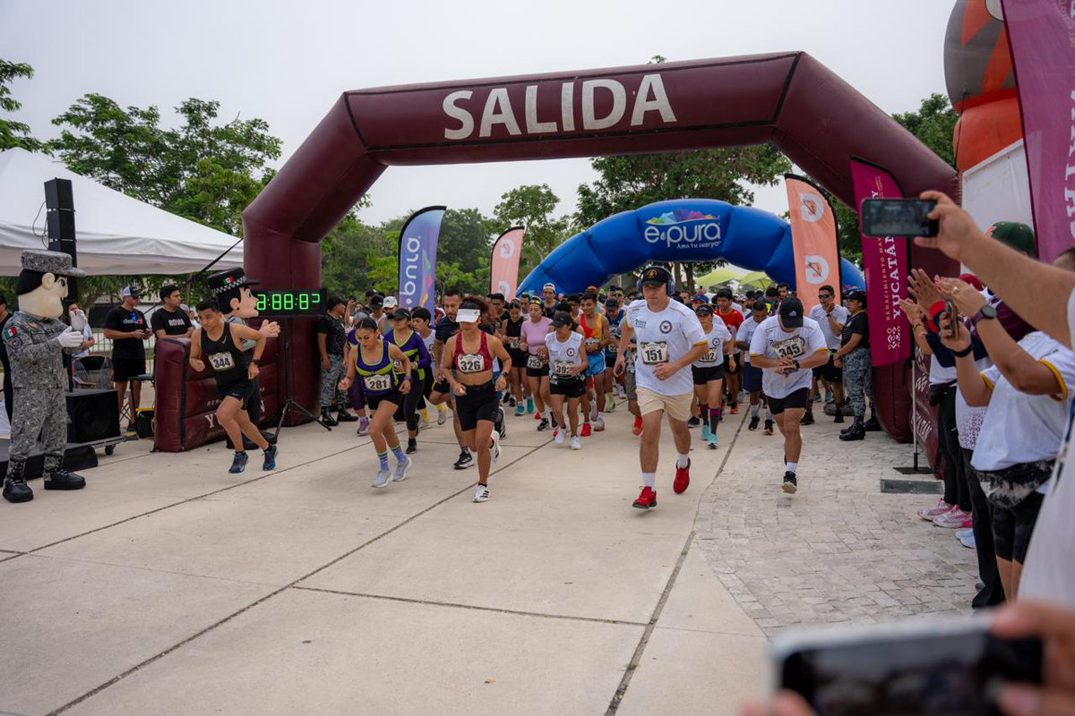 PJYucatan's tweet photo. El Magistrado Mauricio Cantón Dager, integrante del Tribunal de Disciplina, asistió en representación del Poder Judicial del Estado a la Carrera Deportiva "Ponte en Guardia", https://t.co/wjjGjPGgGi