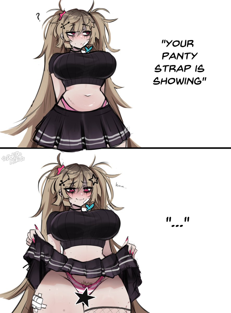 DokiDoMikiSpicy's tweet photo. Miki is getting really hot in this weather and needs to cool down https://t.co/OPh2jaJYaw