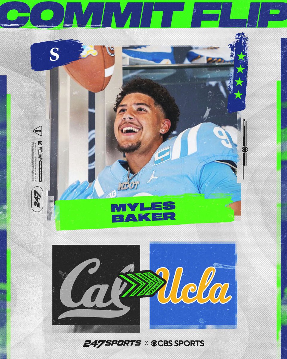 BlairAngulo's tweet photo. BREAKING » Four-star safety Myles Baker has flipped to UCLA. An in-depth look at how the Bruins managed to pull the local standout defender from traditional rival Cal:  https://t.co/XzVopz67fA https://t.co/3Ahw0SKpAw