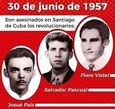 CENASACuba's tweet photo. 69 años del vil asesinato, evocamos a Josué, Floro y Salvador. Preservar la #Revolución es impedir que ese pasado de crímenes como ese sea nuestro presente cotidiano.
#CubaViveEnSuHistoria
#LaPatriaSeDefiende 
@CENASACuba @CristbalArredo3 @MinagCuba @YdaelB @Roymihcuervo https://t.co/IhBv8dKJmd