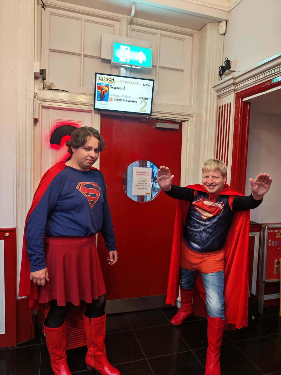 SimondsAlvin's tweet photo. @OtunbaSebotimo Superman and Supergirl checked out the new movie 🎥🍿😊👍 https://t.co/395iJvo8JD