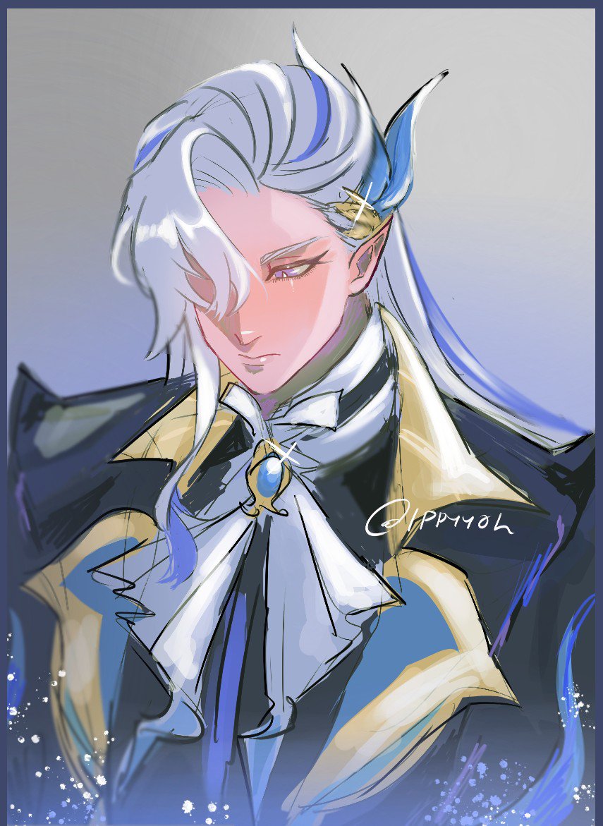 ippyyoh_'s tweet photo. #Genshinimpact its been a while and i havent drawn #Neuvillette this month,so here is my recent drawing of him bcuz we love him https://t.co/2QWt7UcY8S