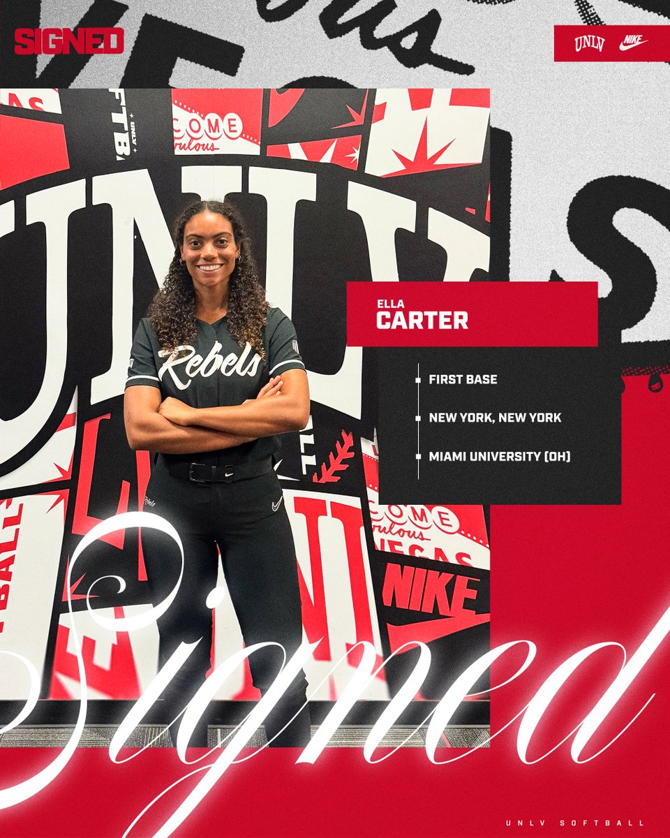UNLVSoftball's tweet photo. 𝑺𝒊𝒈𝒏𝒆𝒅 𝒂𝒏𝒅 𝒄𝒐𝒎𝒊𝒏𝒈 𝒕𝒐 𝒕𝒉𝒆 𝒅𝒆𝒔𝒆𝒓𝒕🌵🥎

Welcome to the Rebel family, Ella‼️✨ https://t.co/1OAmFQMXpb