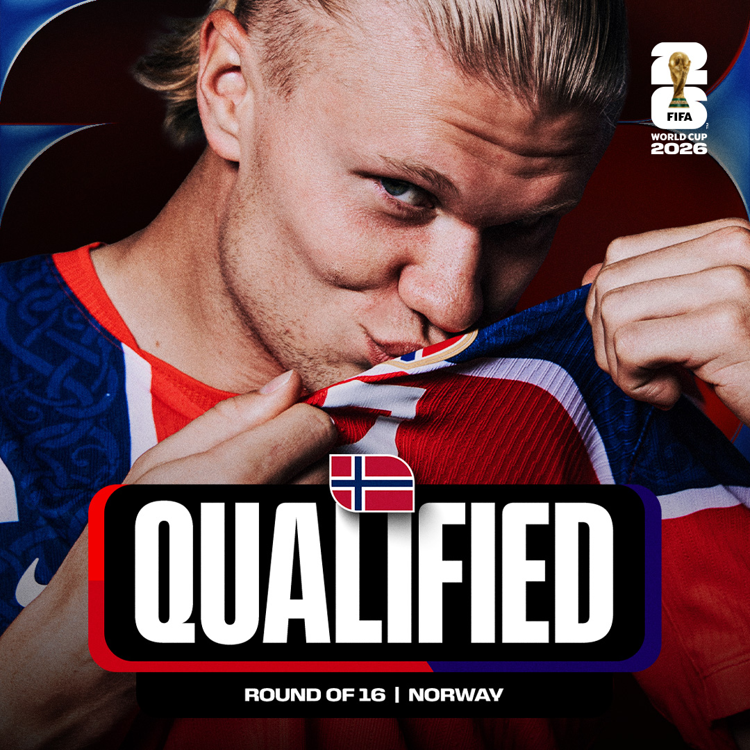FIFAWorldCup's tweet photo. 🇳🇴 Norway have qualified for the Round of 16!

#FIFAWorldCup