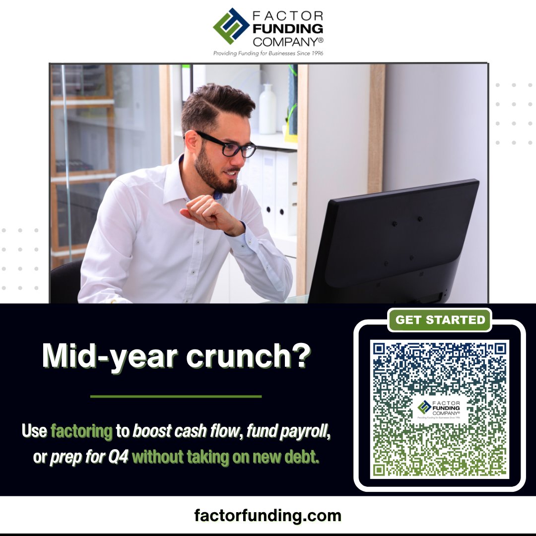 factorfunding's tweet photo. Strong sales don't always mean strong cash flow.

If unpaid invoices are slowing your plans for the second half of the year, it may be time to explore your options.

#CashFlow #WorkingCapital #InvoiceFactoring https://t.co/VmvN5MDu37