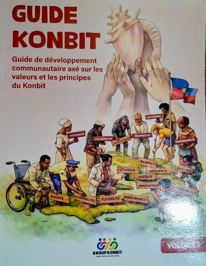 hcetienne's tweet photo. Jou ki te 25 jen an, mw te gen chans patisipe nan lansman Gid Konbit la ki tap fèt nan pòtoprens menm jan sa te gentan fèt nan anpil pwovens.

Se yon dokiman ki te jwenn patisipasyon plis pase 300 moun pandan 5 lane.

Ann Kontinye fè Konbit https://t.co/jB0TUpHAIH