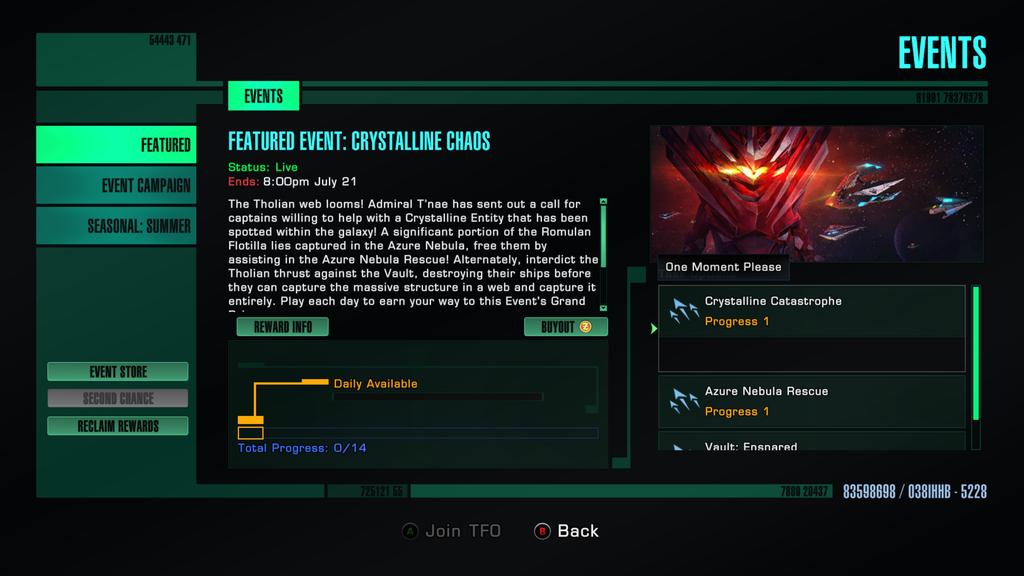 FriendlyWolfie's tweet photo. @trekonlinegame Just says "one moment please" https://t.co/8QCShpH7CS