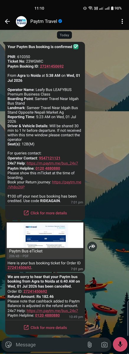 DEADBGMII's tweet photo. Super Speciality Hospital tomorrow morning
To make it worse, instead of a full refund of ₹232.46, Paytm forcefully deducted ₹50 and gave a useless "Gold Voucher". I don't want your petty vouchers! (2/3)

@jagograhakjago @consaff #ConsumerCourt #PaytmScam #LeafyBus #WorstService https://t.co/bqWSDv0kEn