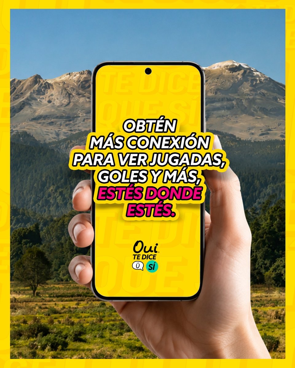 OuiMovilMx's tweet photo. Una eSIM y tienes acceso a todo el fut⚽️, estés donde estés🏝🏔. Compra tu #ESimOui📱con $100 pesitos y aprovecha que #TeDiceSí a regalarte GB para video. ¡Conecta tu #ModoFut!

Contrata ya en tiendas Elektra o compra tu eSIM OUI en el micrositio➡️ https://t.co/ckZoI3vnd9 https://t.co/rVEDjct2mb