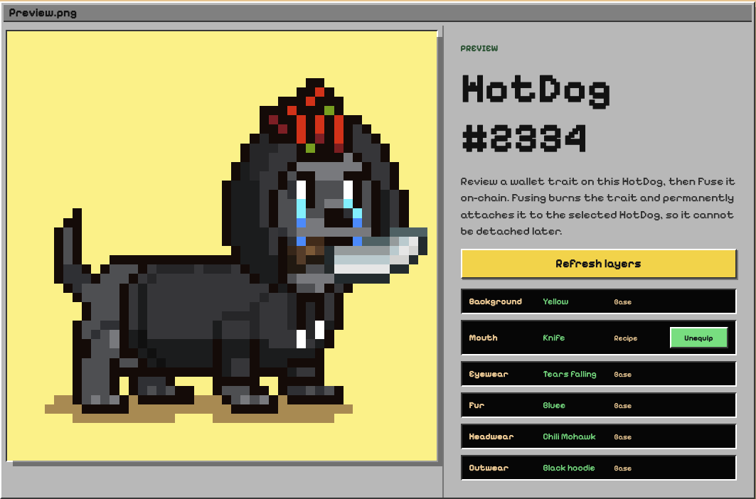mec3dev's tweet photo. @AbstractHotDogs  
Does this look good on me? https://t.co/ahXvJXPncp