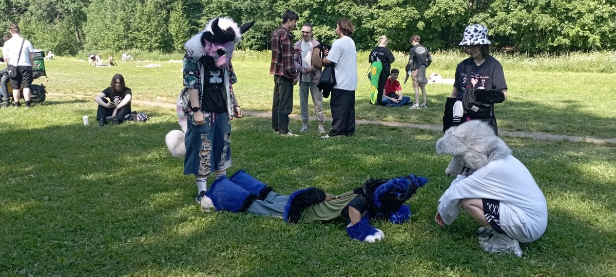 Evil_CEO_Office's tweet photo. #furry #irl #picnic #spring #extra https://t.co/PmoNdsC3EH