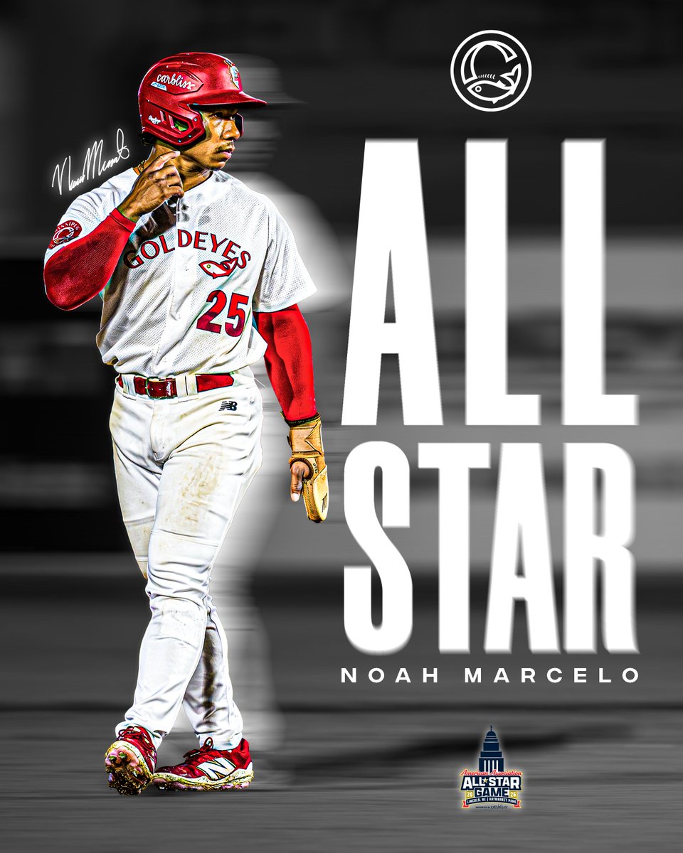 Wpg_Goldeyes's tweet photo. Another well-earned milestone in an outstanding season. 🌟

Congratulations to Noah Marcelo on being selected as a starting outfielder for the West Division in the 2026 American Association All-Star Game!

We know you'll represent Winnipeg proudly in Lincoln!

#LetsGoGoldeyes https://t.co/01GG9lSB2p