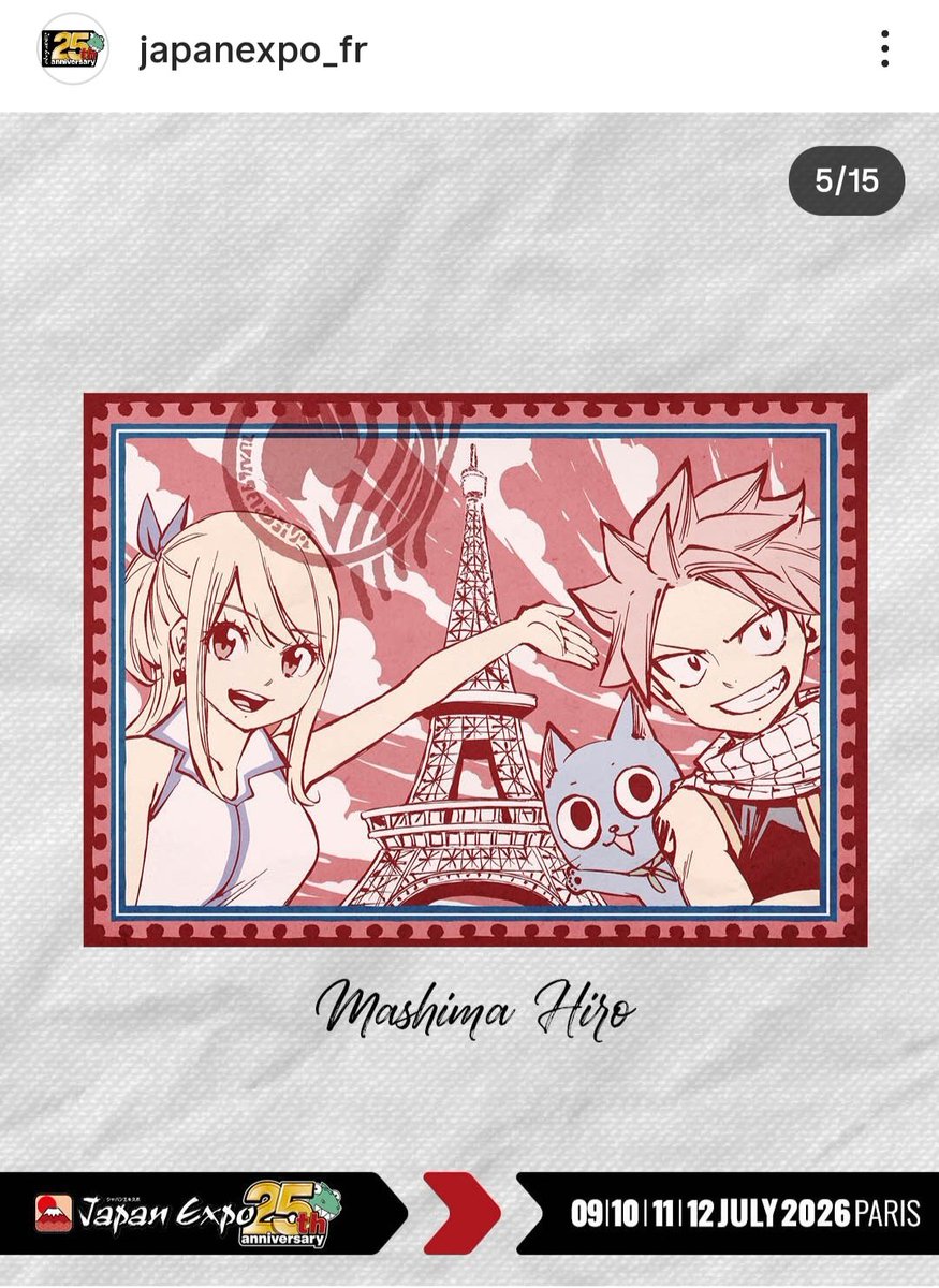 Erzaakadraw's tweet photo. Mashima qui dessine ça pour les 25 ans de la Japan Expo🥹
#fairytail https://t.co/ywB1m8GVd5