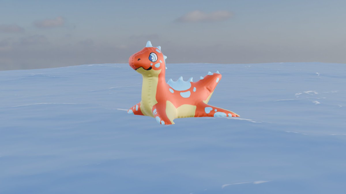 infurtable's tweet photo. Decided to learn some Blender
Here's my try on Speckles 🦕
#inflatable #pooltoy #puffypaws https://t.co/5HSEnSNYLV