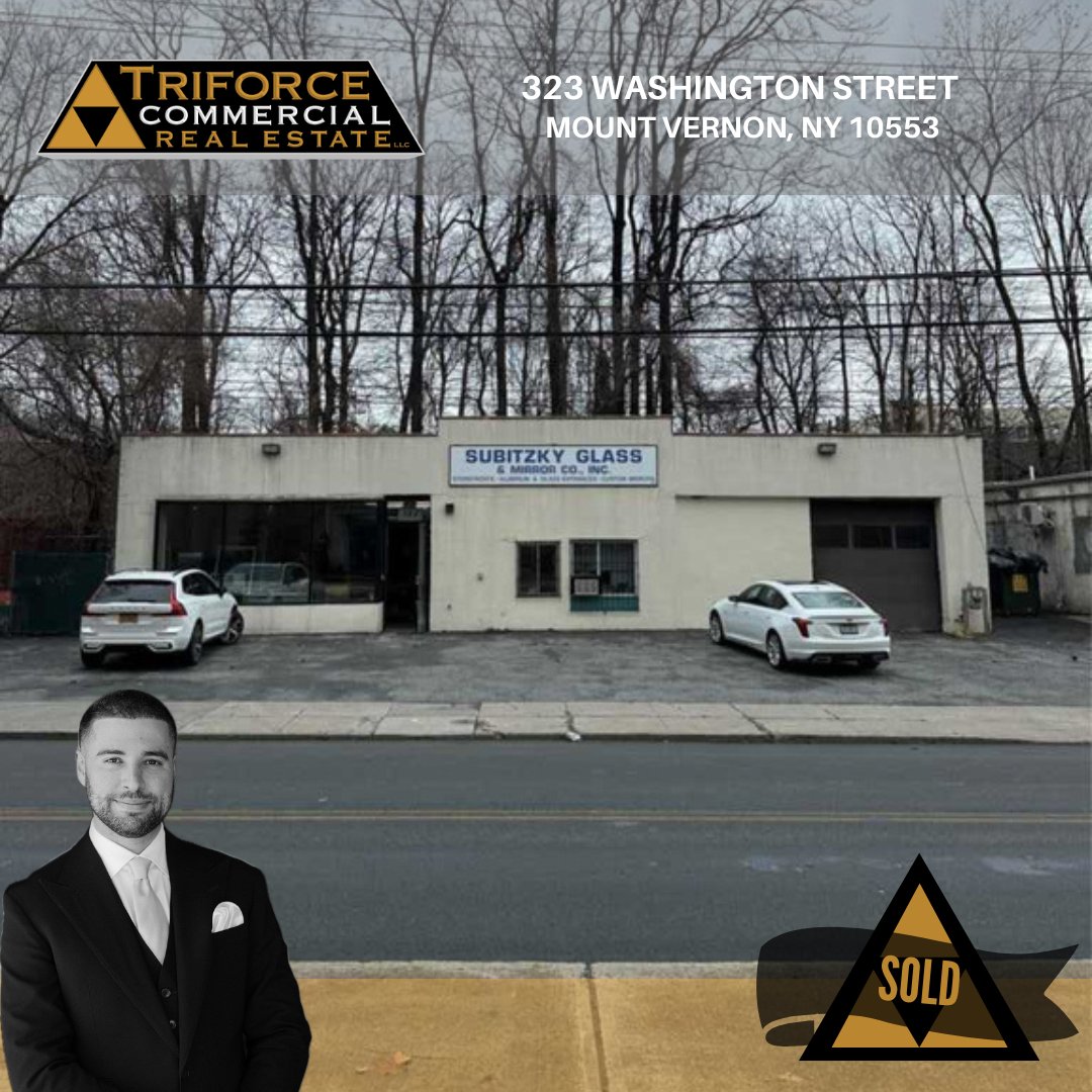TriforceCRE's tweet photo. 🚀Sold🚀

ADDRESS: 323 Washington Street
CITY: Mount Vernon
STATE: New York
TYPE: Industrial

Jason Horowitz
Jason@TriforceCRE.com

#commercialspace #commercialrealestate #justsold #sold #commercialpropertysold #industrialspacesold https://t.co/anmBwMeNIR