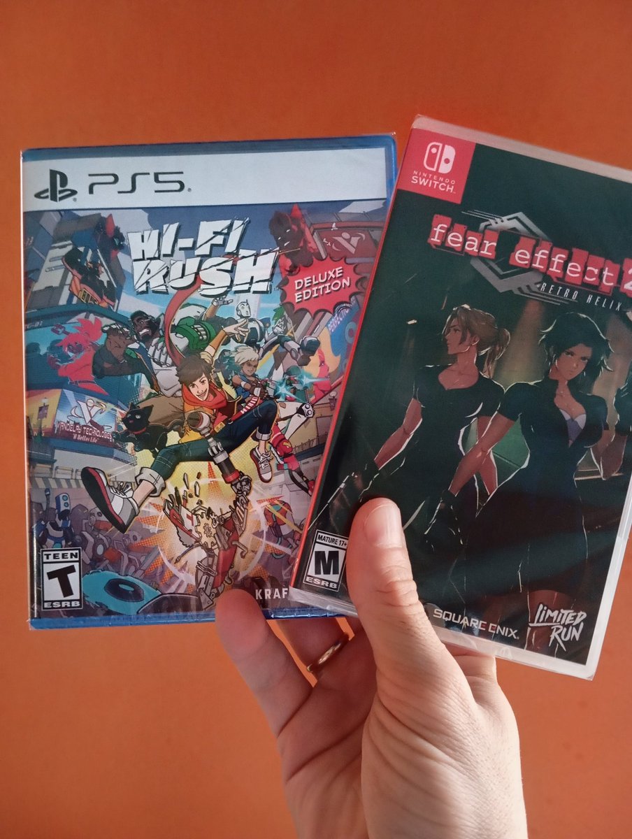 frikilugar's tweet photo. Recién llegaditos de @LimitedRunGames 

#feareffect2 #hifirush https://t.co/8aAz6CWRrw