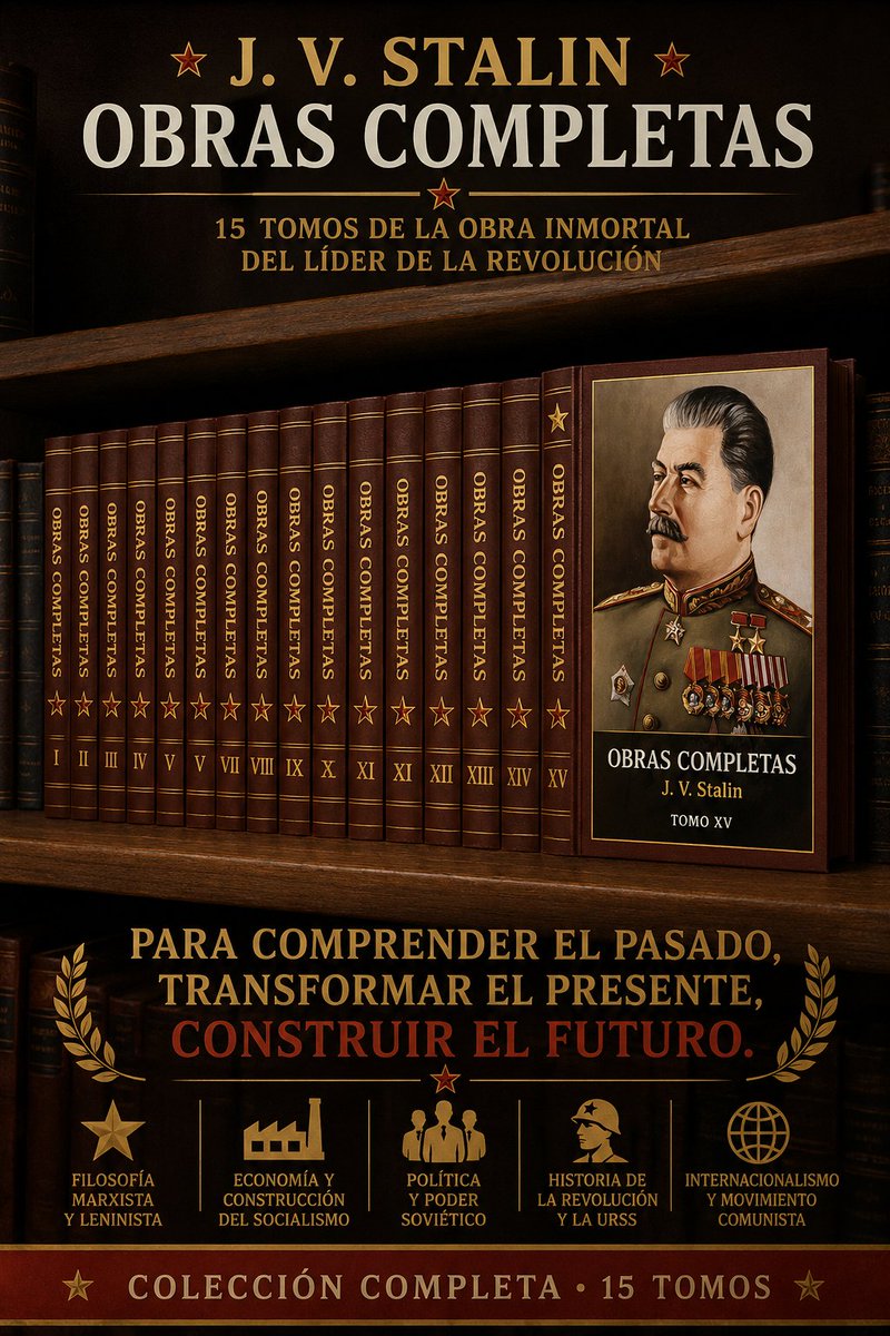maimar_1's tweet photo. Hace 42 años no se editaban las Obras de J. Stalin en español.
Visto lo visto tampoco sabemos cuando se volverán a editar.
Gracias a Alejandro García (bombero), Maria Vera (Tcae), Rodrigo Isakov (parado) y al albañil.
No grandes teóricos, no grandes intelectuales, no famosos ni dirigentes politicos, solo trabajadores con voluntad de hierro. 15 tomos para leer y estudiar.
wasap: https://t.co/TijDDOj6M3