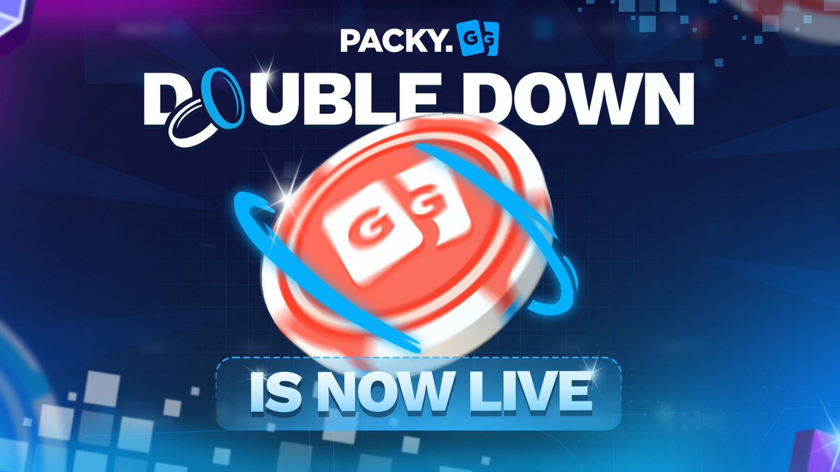 packydotgg's tweet photo. 🚨DOUBLE DOWN IS NOW LIVE🚨

Double Down is now officially live on PackyGG! Try your luck right now👀

Like + RT for a chance to win $100💰 https://t.co/95IJWtvz1R