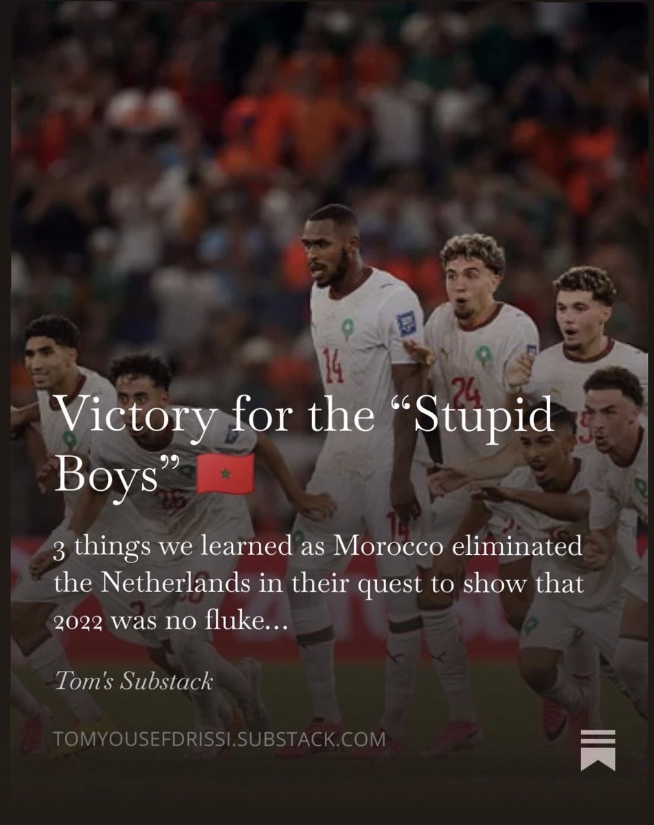 TomYousef29's tweet photo. A few quick reflections on Morocco 🇲🇦 the Netherlands 🇳�� on Substack - written after a day of work on 2hrs of sleep...
https://t.co/vB0oglhMlT https://t.co/rGo1VTQLyg