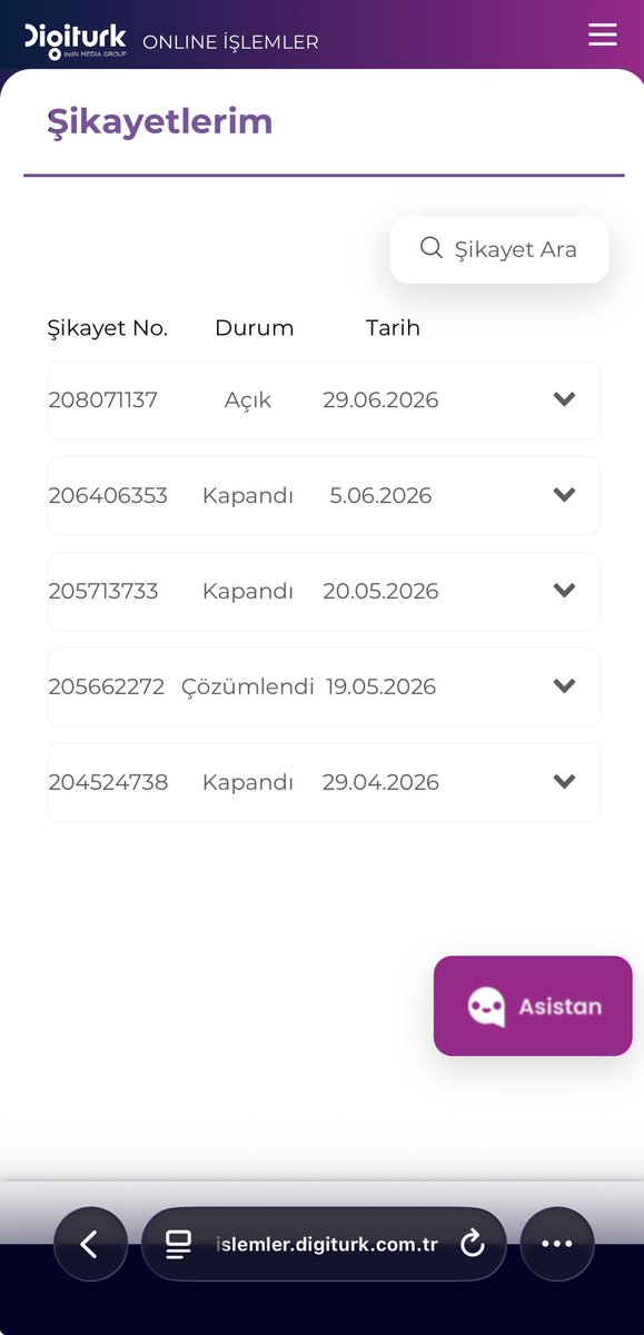 tuketicideney's tweet photo. Digiturk internet kullanıcısı, genel arıza nedeniyle 30 günü aşan erişim sorunu yaşadığını; iade beklerken yeniden fatura çıkarıldığını belirtti.

♦️Takipçi şikâyeti:

“Merhaba, kolay gelsin. Digiturk internet bağlattım.

28 Nisan 2026 tarihinde genel arıza nedeniyle internet erişimim kesildi ve 09 Mayıs 2026 tarihine kadar hizmet alamadım.

09 Mayıs 2026 saat 15.55’te internetim geldi ancak bu kez 11 Mayıs 2026 tarihinde yine genel arıza sebebiyle tekrar kesildi.

Müşteri temsilcileriyle yaptığım görüşmelerde her seferinde ‘Yarın saat 16.00’da gelecek’ denilerek oyalandım.

İnternet hizmeti alamadığımı ama buna rağmen fatura borcu çıkarıldığını söylediğimde, ‘48 saatin sonunda gelmezse bir sonraki dönemde faturadan düşülecek’ cevabı verildi.

Çok fazla sorumsuz davranıldığı ve 30 günü aşan internet erişim sorunu yaşadığım için cayma bedeli olmadan internet taahhüdümü kapattırdım.

789 TL para iadesi yapılması gerekirken, genel arıza olmasına rağmen bu kez 589 TL daha fatura çıkarıldı.

Hiçbir şekilde muhatap bulamıyorum. Param da iade edilmiyor.

Digiturk’ten kullanamadığım hizmet nedeniyle tarafıma yapılması gereken 789 TL iadenin ödenmesini, haksız olduğunu düşündüğüm 589 TL faturanın iptal edilmesini ve yaşadığım mağduriyetin giderilmesini talep ediyorum.”