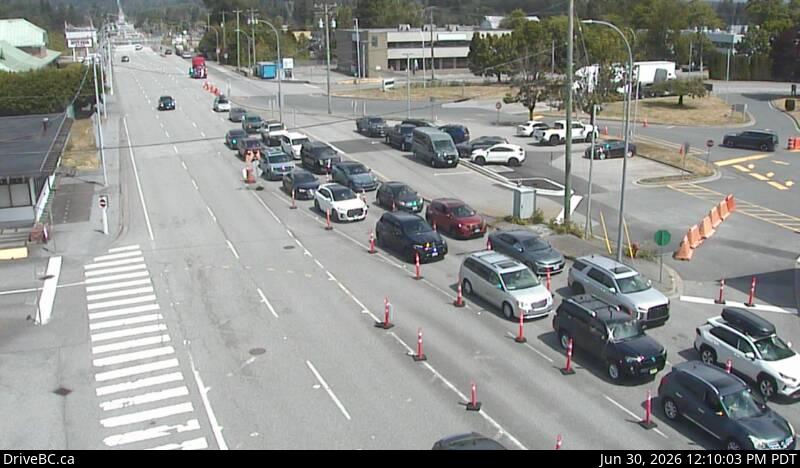 BorderqAI's tweet photo. 🚨 BC → WA Border Update
✅ Peace Arch / Douglas — 18 min
⛔ Pacific Hwy / Surrey — 40 min
✅ Lynden / Aldergrove — 0 min ← fastest
📍 12:12 PM PT | Live cams → https://t.co/3cpersNRxC
#BorderWait #USCanadaBorder #Cascadia https://t.co/V7NqkxhZR8