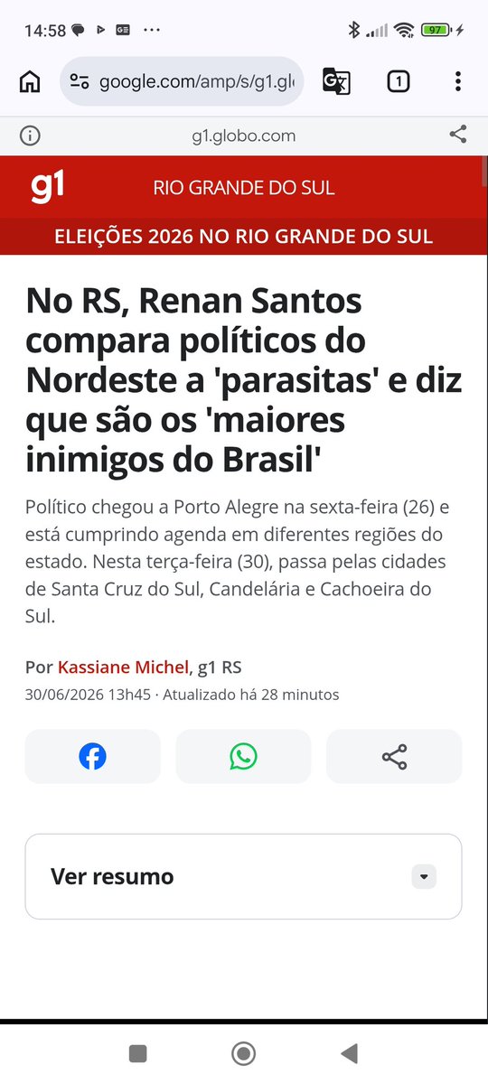 AndradeVelLula's tweet photo. O ESTUPRADOR @RenanSantosMBL CHAMA NÓS NORDESTINOS DE PARASITAS! ELE SOFRE 60 PROCESSOS POR CORRUPÇÃO E NO VÍDEO SE CONFESSA ESTUPRADOR! @KimKataguiri @RenanSantosPres @MBLivre ! https://t.co/HCQbhUBOJZ