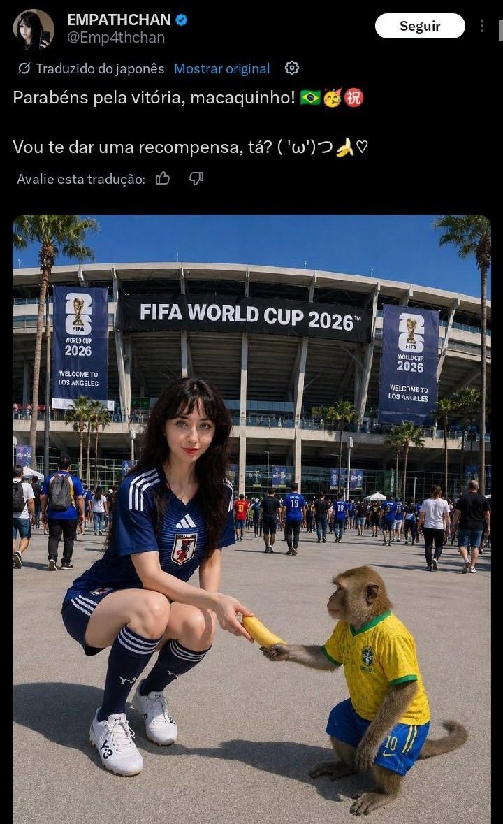 artezck's tweet photo. Mano, passou dos limites isso. O jogo foi ontem, parem de render briga! Brasil se esforçou muito pra jogar, assim como o Japão. Uma hora isso iria acontecer, e ta tudo bem? Agora uma prostituta que vende foto da bct na internet e fingir ser uma menina criada no I.A? PlmdssKKKK. https://t.co/AfZCKCIxnP