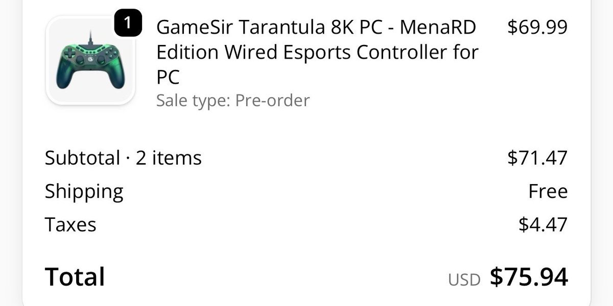 bb_clauu's tweet photo. I pre ordered the Tarantula Mena Edition 💚 im so excited to try this new controller. @mygamesir https://t.co/ZV4eMAZ9QN