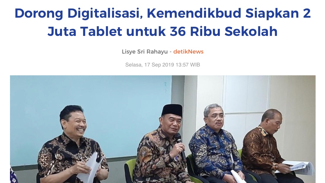 asyncompiler's tweet photo. @LambeSahamjja mau tau geng yang target nadiem?

indra yang podcast, itu bohir proyek tablet windows di dikbud sebelum nadiem

akhir 2019, dikbud mau beli 2 juta tablet windows buat 3T, mau jadi 20 juta di 2020

gegara nadiem, gajadi tablet windows, gajadi buat 3T, bancakan triliunan raib 🤪🤪 https://t.co/LDUIQOJDvP