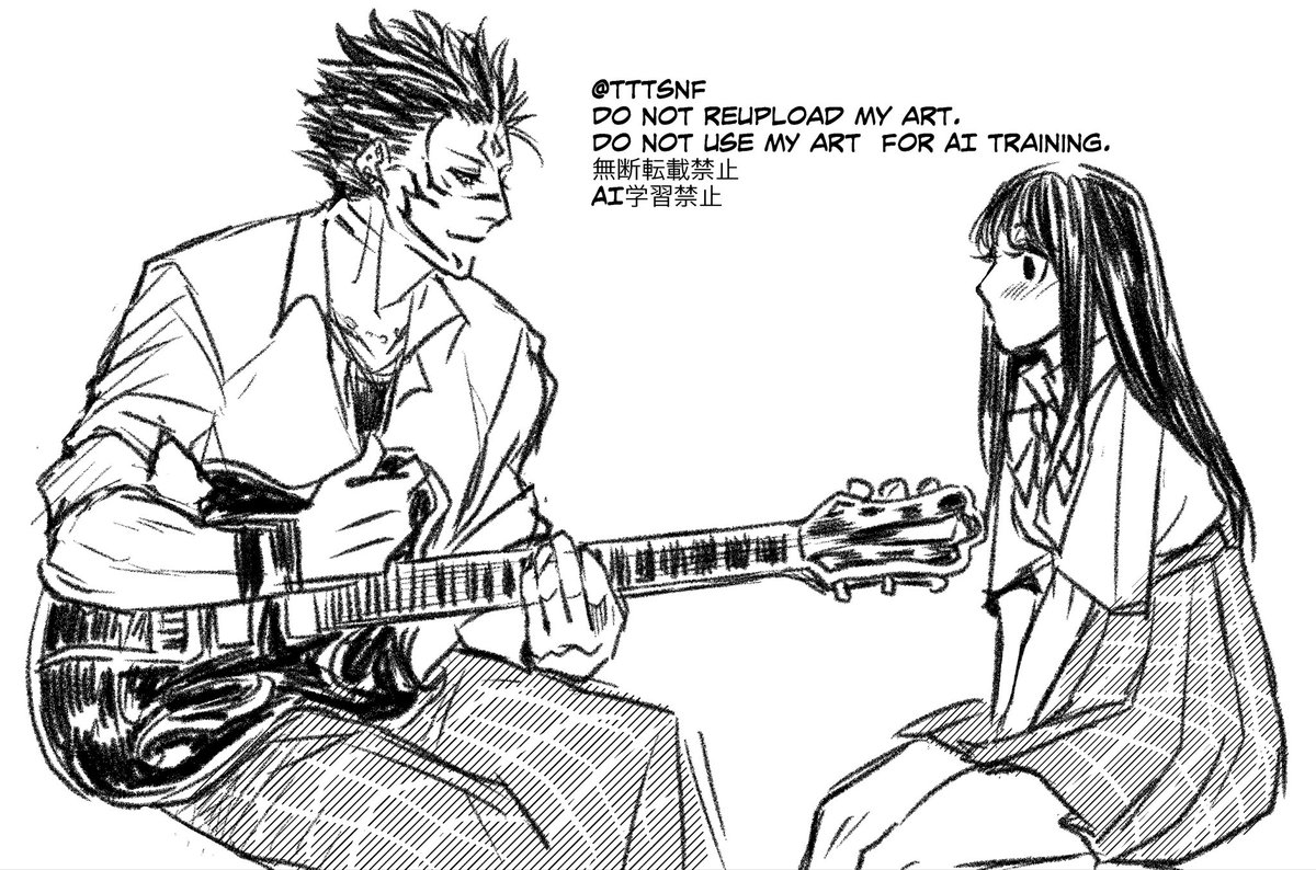 tttsnf's tweet photo. いつぞやの
宿夢学ぱろ🎸らくがき（再掲） https://t.co/HXTTuVc6Ky