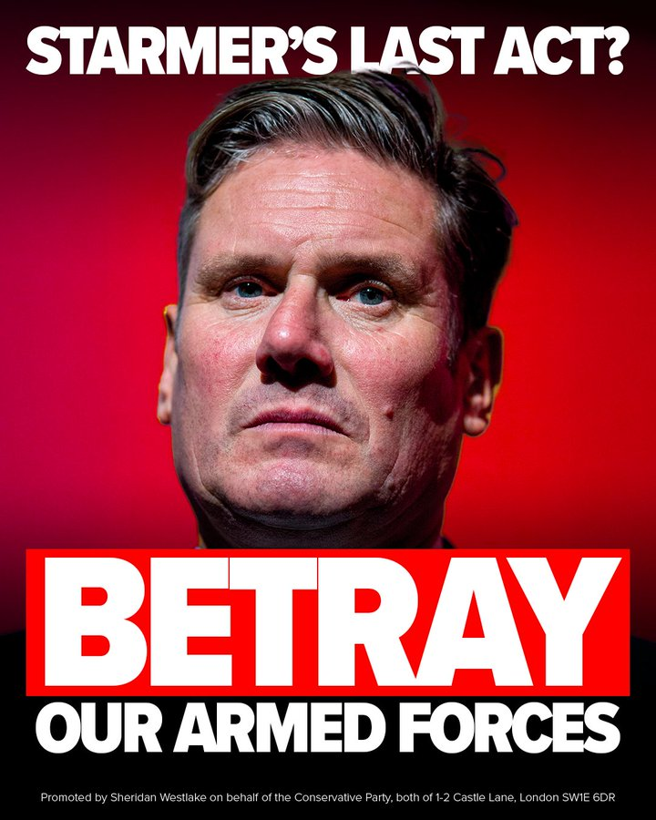 Lough_Cons's tweet photo. Labour’s Defence Investment Plan is too little, too late.

Only the Conservatives have a plan to fund our defence by cutting Britain’s bloated welfare bill. https://t.co/tMJR4BZ3Ln
