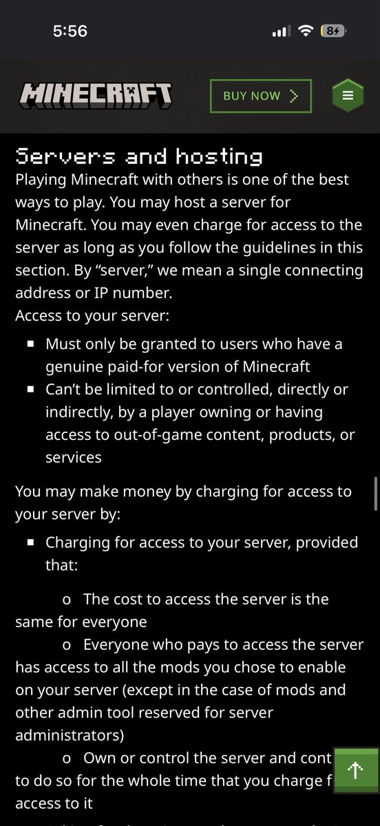HellishHue's tweet photo. @theESA here is the Minecraft guidelines, https://t.co/tAvbKeFwT3 https://t.co/D5NeY7qpqQ