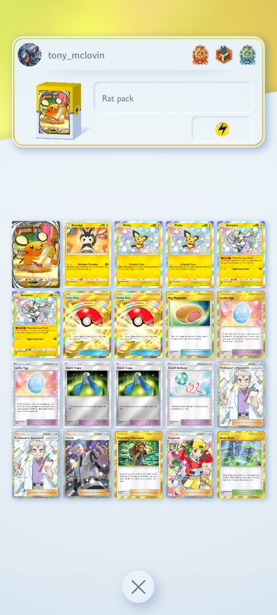 tigerx48's tweet photo. Early version of dedenne ex. Its hp is weak but i feel like you have to build it with fast draws to get both your tools and pokemon to take things out quick. Try it out #pokemon #pokemontcgpocket https://t.co/X3WSovVWyd