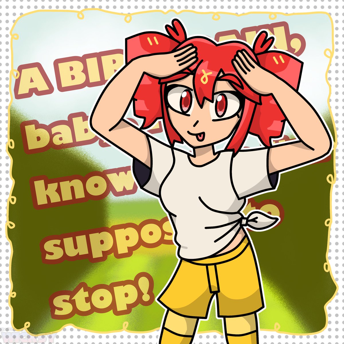 wicksyboy2's tweet photo. “A BIRDBRAIN, baby, I don’t know when I’m supposed to stop!”

#jamiephanart #kasaneteto #teto #birdbrain https://t.co/ZTzDarfLJu