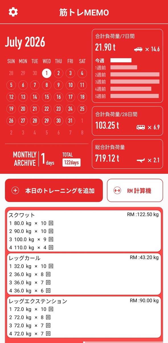 superclerk0830's tweet photo. 今日は脚トレしました(^^) https://t.co/dzZIA5UBmp