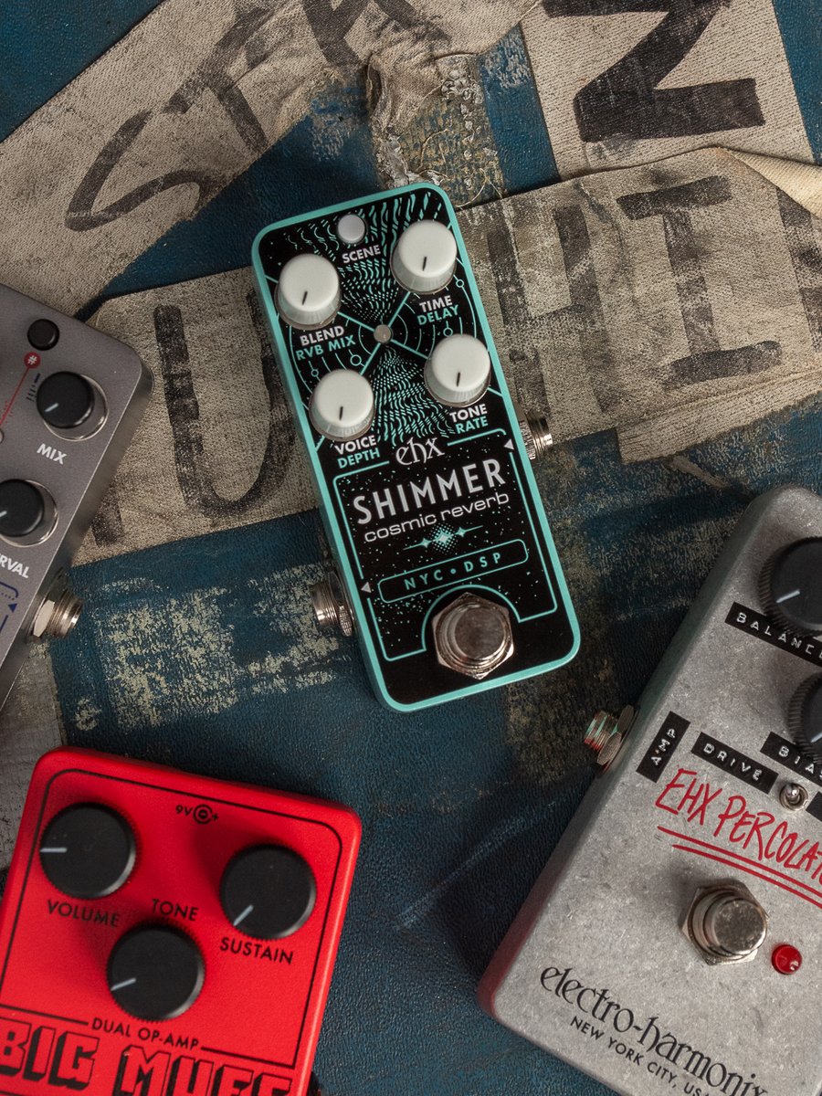 ChicagoMusicEx's tweet photo. https://t.co/lb0ipJcRR3 | Fuzz, more fuzz, or cosmic shimmer reverb — pick up the new @EHX arrivals today! 🎛️ Brand new Percolator, Big Muff 2 options, fresh Pico effects, and more! Which is your board missing? Plug into fresh effect pedal arrivals at CME! 😎 https://t.co/QDopxWdZT1