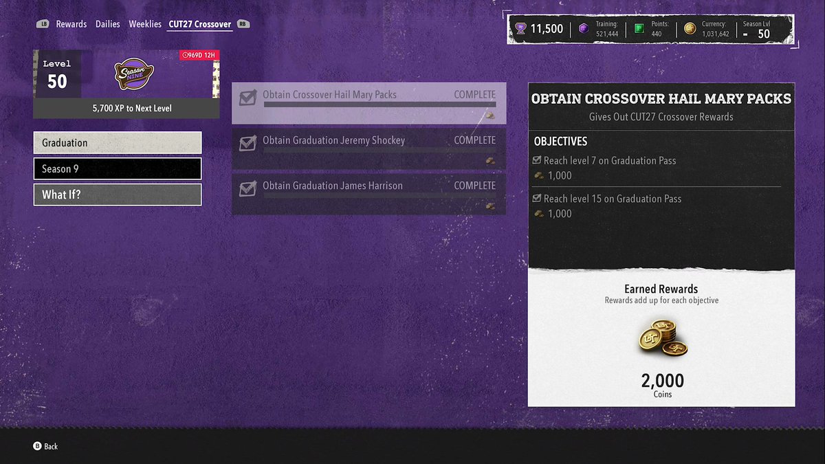 Zirksee's tweet photo. Make sure to log back in to CFB 26 and ensure these are checked. That's how you know the cards and stuff are claimed https://t.co/LD44EI4RYq