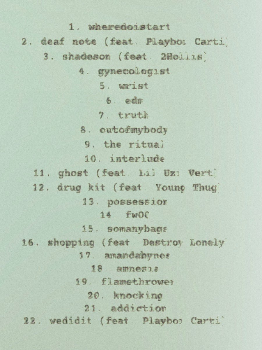teenxvault's tweet photo. XPERIMENT FULL TRACKLIST https://t.co/MfYRfGCL62