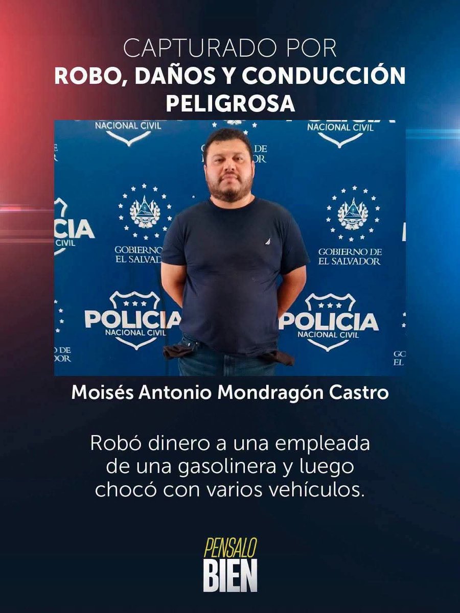 GusM1972's tweet photo. @LaBayuNcadaCyan Este es otro que según cuentan el tata es Nuevas Ideas asi q veremos cuanto tardan en soltarlo @FGR_SV @Vi11atoro https://t.co/RI8R9JbR4A