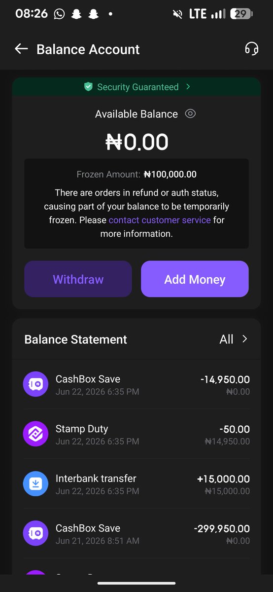ChristianPius19's tweet photo. @palmpay_ng @palmpay_ng unfreeze my money this is going for more than a month now https://t.co/4jHdzwRoqH