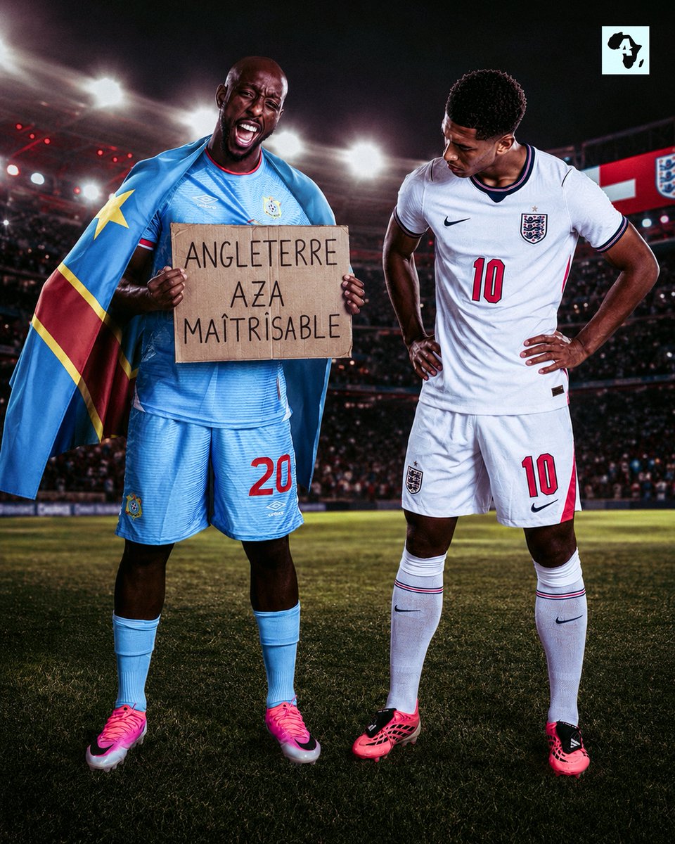 ActuFootAfrique's tweet photo. ANGLETERRE AZA MAÎTRISABLE. 🇨🇩🔐 https://t.co/UKE1kYM1YN
