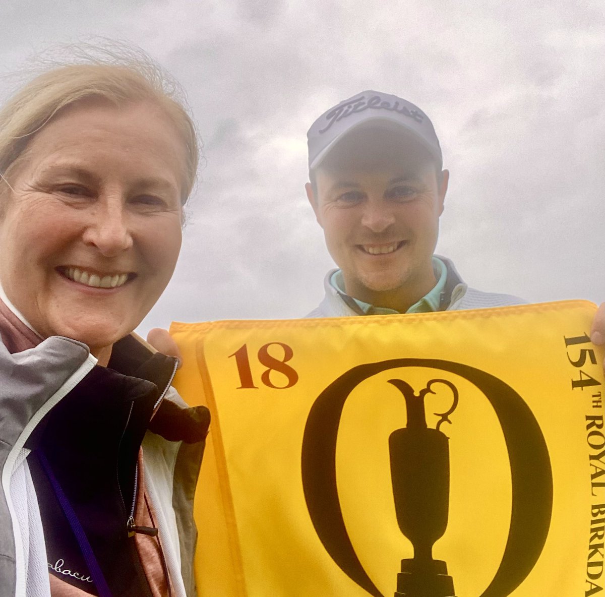 AlisonWalker_tv's tweet photo. Congrats to Jack McDonald @WhitecraigsGC who won 36 hole qualifier @DundonaldLinks and is heading to another @theopen Hard days work Jack but worth it and thx for chatting with #TheOpenRadio https://t.co/IZ1ddbrjRP